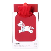 Hot Water Bottle EDM 76778 Red Unicorn Wool 2 L Plastic