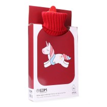 Wärmflasche EDM 76778 Rot Einhorn Wolle 2 L Kunststoff