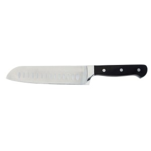 Santoku Knife Quid Professional Inox Chef Black Black Metal (Pack 6x)