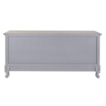 TV furniture DKD Home Decor Grey Natural 120 x 40 x 56.5 cm 120 x 40 x 56,5 cm