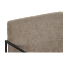 Armchair DKD Home Decor Metal Brown Polyester (64 x 69,5 x 76 cm)