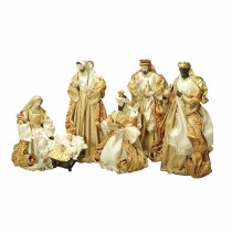 Weihnachtskrippe DKD Home Decor Gold Krone 30 x 5 x 30 cm 50 x 5 x 50 cm