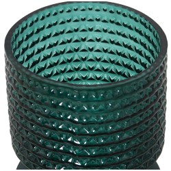 Vase Alexandra House Living Green Crystal 12 x 30 cm