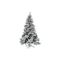 Christmas Tree DKD Home Decor White Green Metal Polyethylene Snowfall 130 x 130 x 218 cm