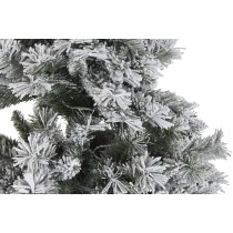 Sapin de Noël DKD Home Decor Blanc Vert Métal Polyéthylène Enneigé 130 x 130 x 218 cm