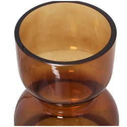 Vase Alexandra House Living Amber Crystal 9 x 20 cm