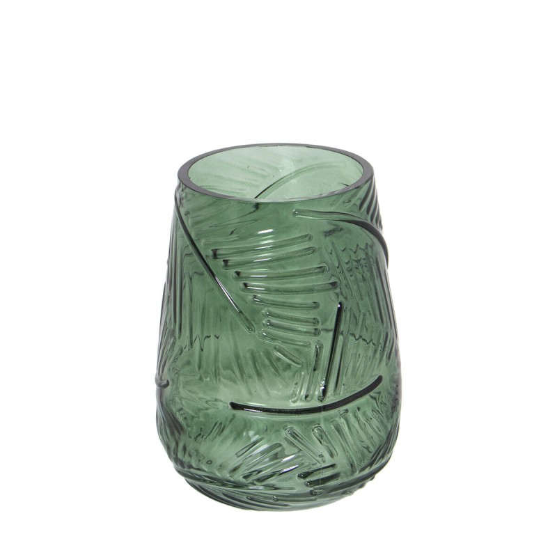 Vase Alexandra House Living Vert Verre 13 x 18 cm