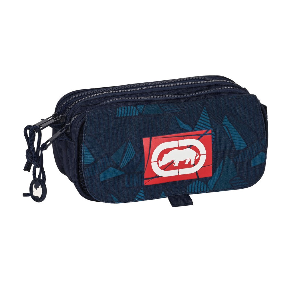 Trousse Fourre-Tout Triple Eckō Unltd. Peaks Blue marine (21,5 x 10 x 8 cm)