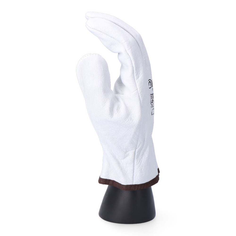 Work Gloves EDM White Cowhide Transporter