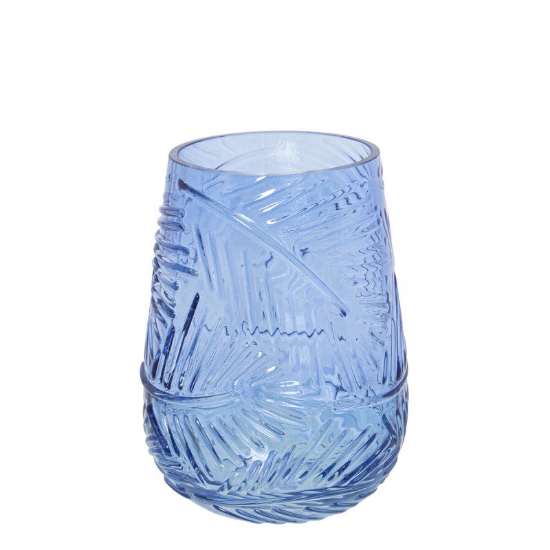 Vase Alexandra House Living Blau Kristall 13 x 18 cm