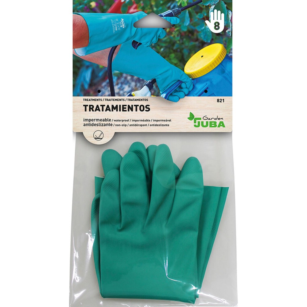 Work Gloves JUBA Green Nitrile