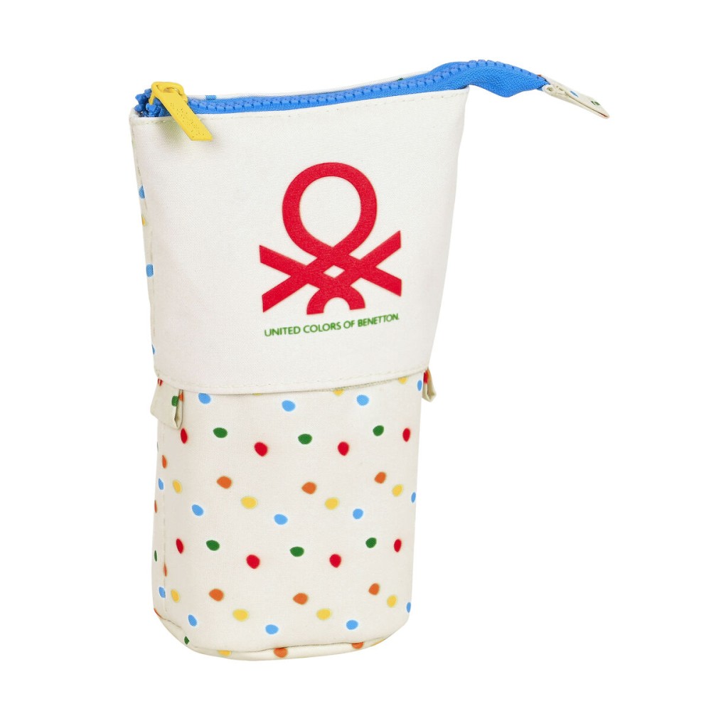 Trousse Gobelet Benetton Topitos Blanc (8 x 19 x 6 cm)