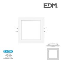 Built-in spotlight EDM 31605 Downlight A G 6 W 320 Lm (6400 K)