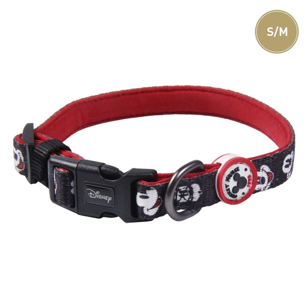 Dog collar Mickey Mouse Black S/M