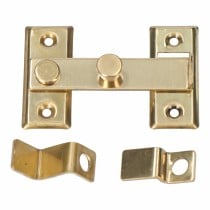 Door latch EDM Reversible 8 cm Polished brass