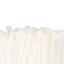 Attaches pour câble en nylon EDM 300 x 4,8 mm Blanc (100 Unités)