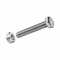 Schraubenkasten FADIX DIN 933 Metrisches Gewinde M10 x 30 mm Muttern Sechseckig Verzinkt (10 Stück)