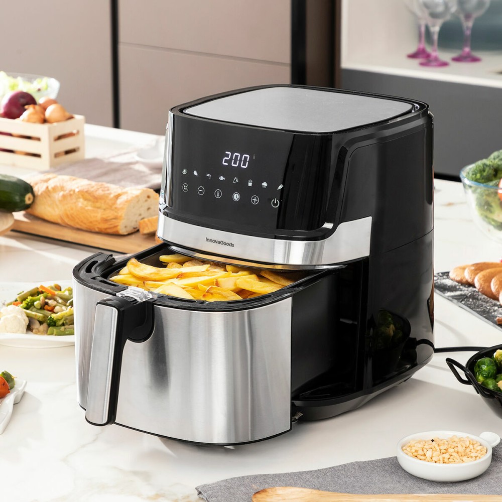 Friteuse à Air InnovaGoods Noir 1700 W 5,5 L Acier inoxydable (Reconditionné A)