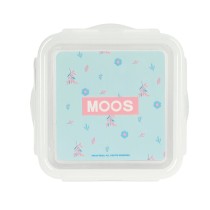 Lunch box Moos Garden 13 x 7.5 x 13 cm Turquoise