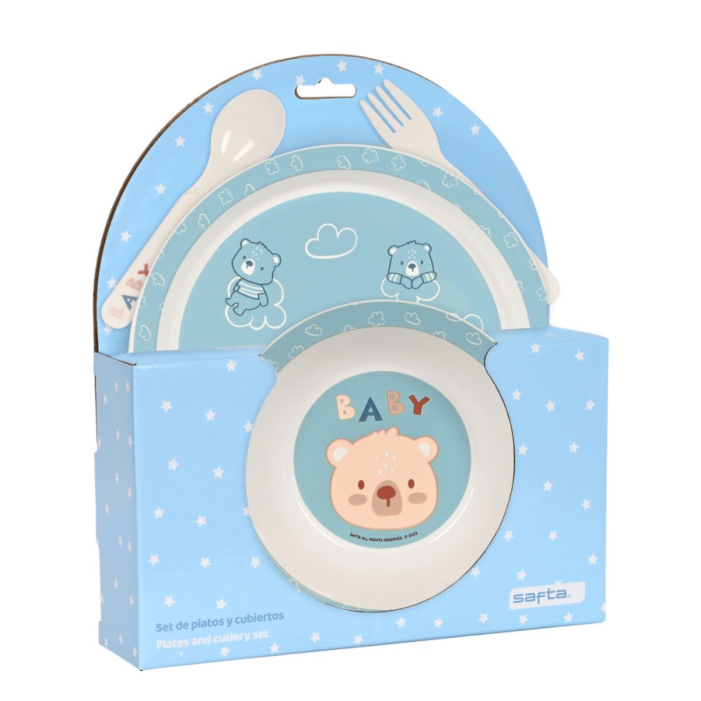 Kindergeschirr-Set Safta Baby bear (4 Stücke)