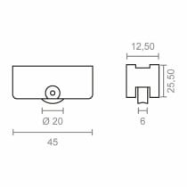 Lager EDM Inasa 162 rd16 Stahl 45 x 25,5 mm (2 Stück)