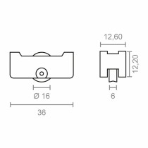 Bearing EDM Inasa 151 rd12 Steel 36 x 12 mm (2 Units)