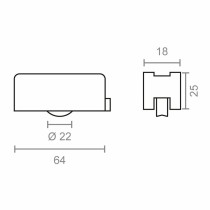 Bearing EDM Alugom 400 rd20 Nylon 64 x 25 mm (2 Units)