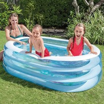 Children's pool Intex 57482 Oval 230 L Blue 163 x 107 x 46 cm