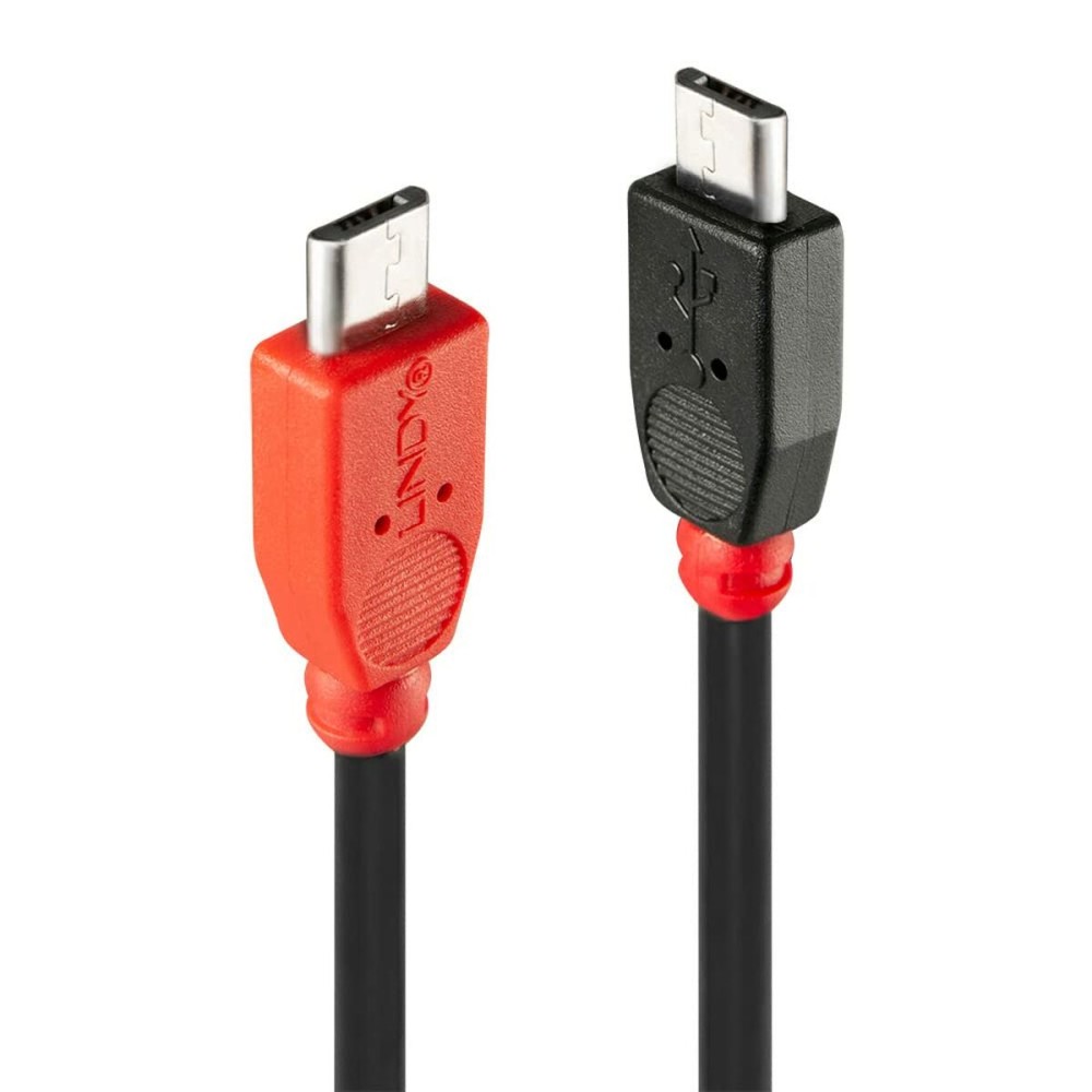 Cable Micro USB LINDY 31758 50 cm Black