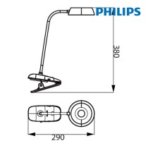 Tischlampe Philips Lámpara de mesa Rosa 3 W