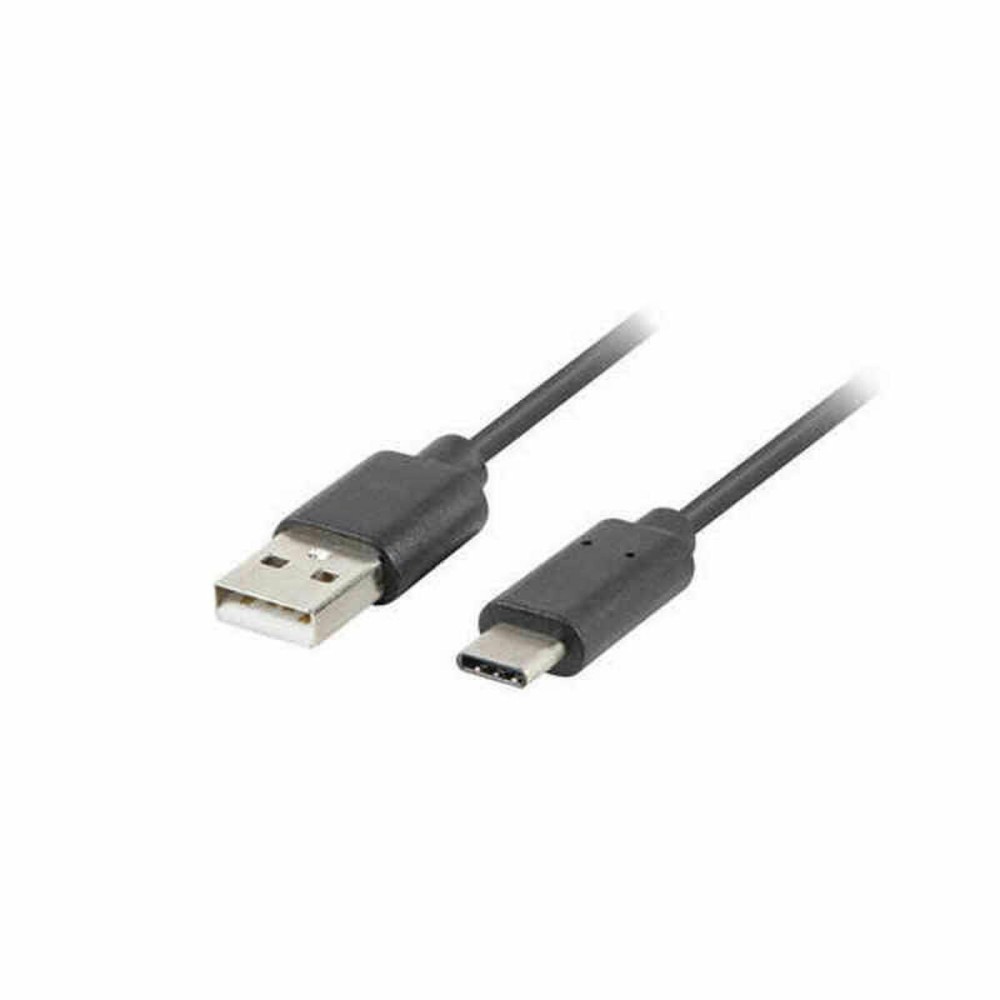 USB 2.0 A zu USB-C-Kabel Lanberg CA-USBO-10CU-0005-BK Schwarz 50 cm (1 Stück)