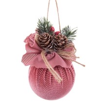 Weihnachtsbaumkugeln Bunt Rosa Cord Foam 6 x 6 x 6 cm (8 Stück)