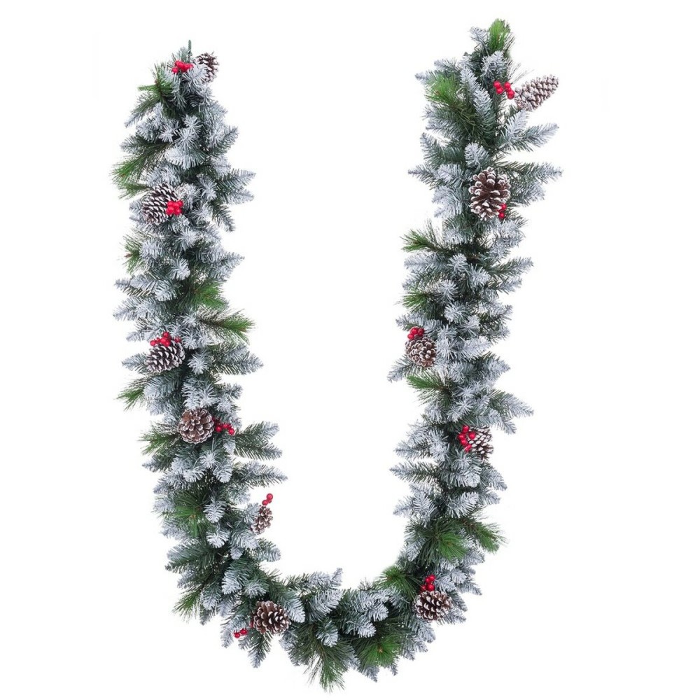 Guirlande de Noël Vert Multicouleur Polyéthylène Plastique Ananas 270 cm