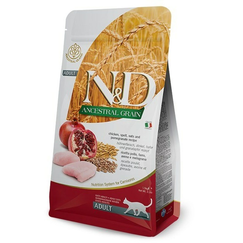 Aliments pour chat Farmina N&D ANCESTRAL Adulte Grenade Poulet 1,5 Kg