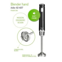 Hand-held Blender Adler AD 4617 Black Multicolour Silver 350 W