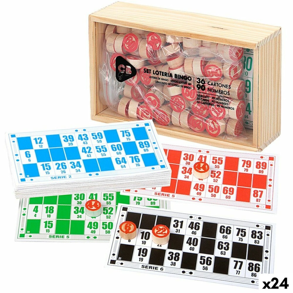 Bingo Colorbaby Holz Papier Kunststoff (24 Stück)