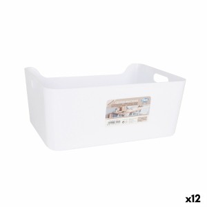 Panier Multi-usages Dem Blanc 33 x 24 x 14,5 cm (12 Unités)