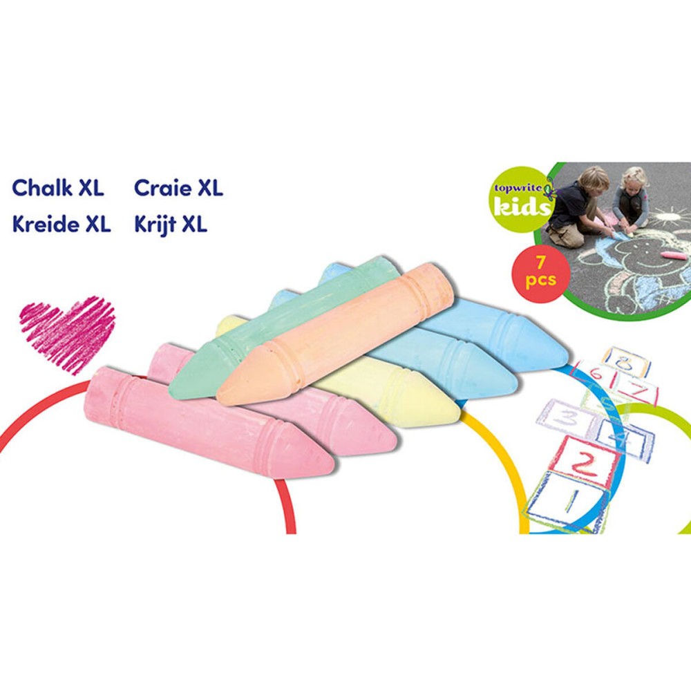 Chalks Topwrite Kids XL (7 Pieces)