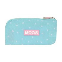 Trousse d'écolier Moos Butterflies Bleu clair 23 x 11 x 1 cm