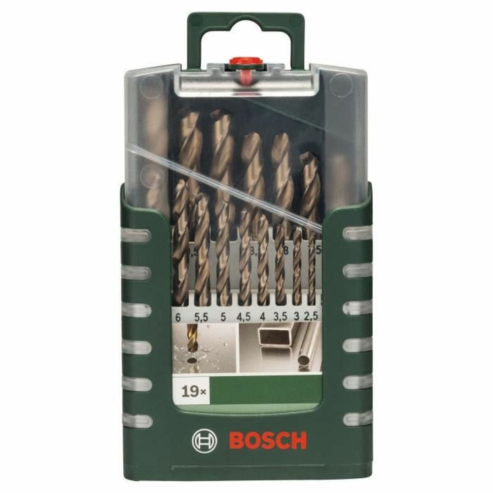 Ensemble de forets BOSCH 2609255133 Helicoïdal Acier Grande vitesse 19 Pièces