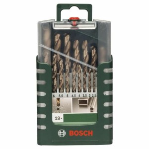 Ensemble de forets BOSCH 2609255133 Helicoïdal Acier Grande vitesse 19 Pièces