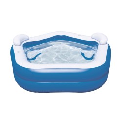 Bestway Piscine Gonflable 2 Chambres Family 213x206x69 cm +6 Ans Jardin 54153