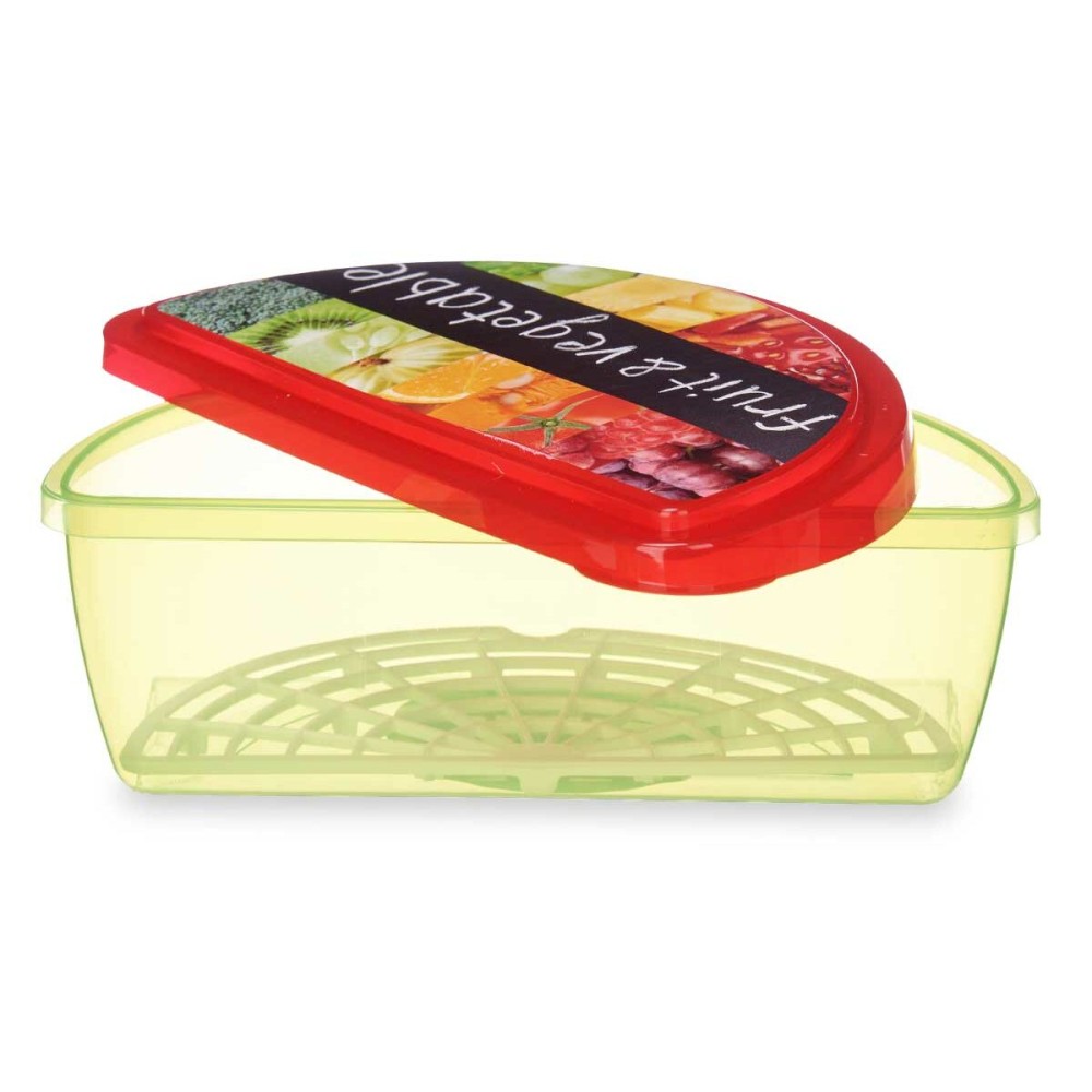 Boîte à lunch Fruits et légumes Multicouleur Plastique 23 x 8 x 13 cm (24 Unités)