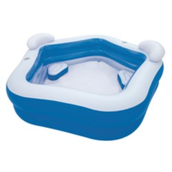 Bestway Piscine Gonflable 2 Chambres Family 213x206x69 cm +6 Ans Jardin 54153