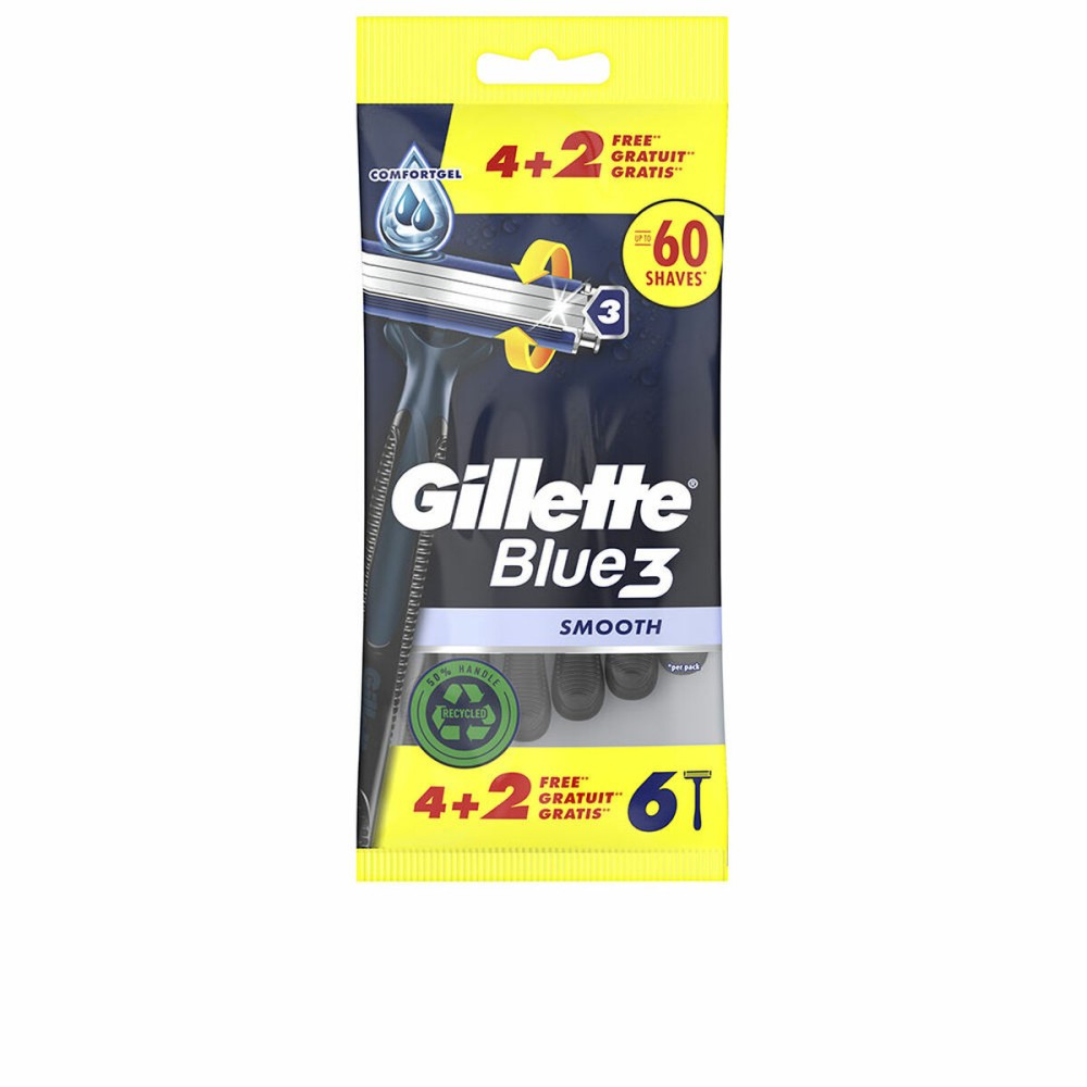 Rasoirs Jetables Gillette BLUE 3 (6 Unités)