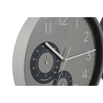 Wall Clock Home ESPRIT Black Grey PVC 30 x 4,7 x 30 cm (2 Units)