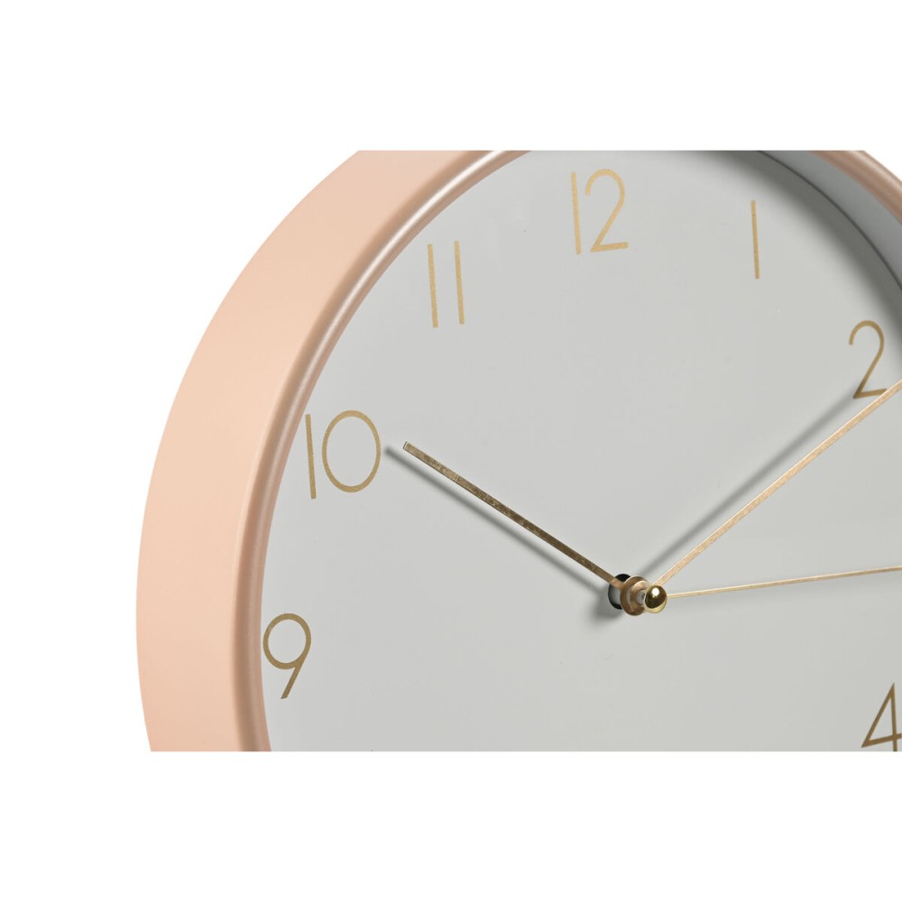 Horloge Murale Home ESPRIT Corail Menthe Lila PVC 25,5 x 4,3 x 25,5 cm (3 Unités)