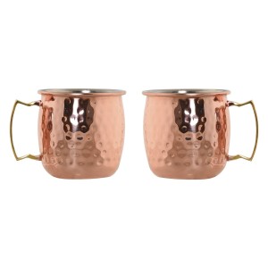 2 Piece Mug Set Home ESPRIT Golden 480 ml