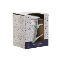 Tasse avec filtre pour infusions Home ESPRIT Bleu Blanc Turquoise méditerranéen 340 ml (2 Unités)