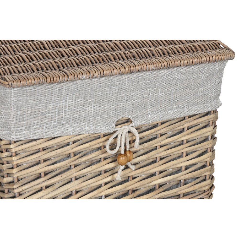 Set de basket Home ESPRIT Beige Naturel osier 47 x 35 x 55 cm 5 Pièces